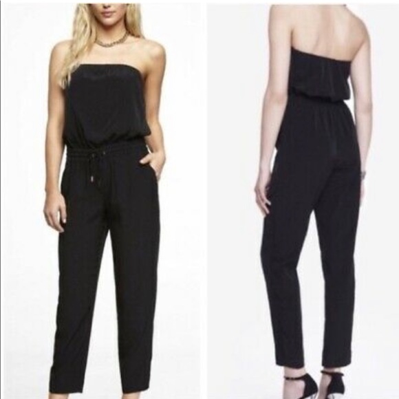TAPERED BLACK JUMPSUIT - Picture 3 of 3
